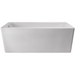 Jacuzzi Bianca 66" Freestanding Whirlpool Bathtub with Reversible Drain and Chromatherapy - Luxe Vanity & Tub