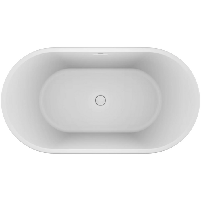 Jacuzzi Celeste 59" Soaking Bathtub for Freestanding Installations with Center Drain Placement - Luxe Vanity & Tub