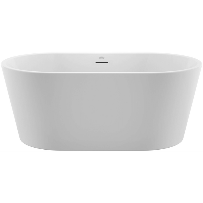 Jacuzzi Celeste 59" Soaking Bathtub for Freestanding Installations with Center Drain Placement - Luxe Vanity & Tub