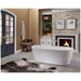 Jacuzzi Celeste 67" Soaking Bathtub for Freestanding Installations with Center Drain Placement - Luxe Vanity & Tub