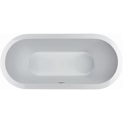 Jacuzzi Celeste 67" Soaking Bathtub for Freestanding Installations with Center Drain Placement - Luxe Vanity & Tub