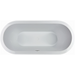 Jacuzzi Celeste 67" Soaking Bathtub for Freestanding Installations with Center Drain Placement - Luxe Vanity & Tub