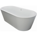 Jacuzzi Celeste 70" Soaking Freestanding Bathtub with Center Drain - Luxe Vanity & Tub