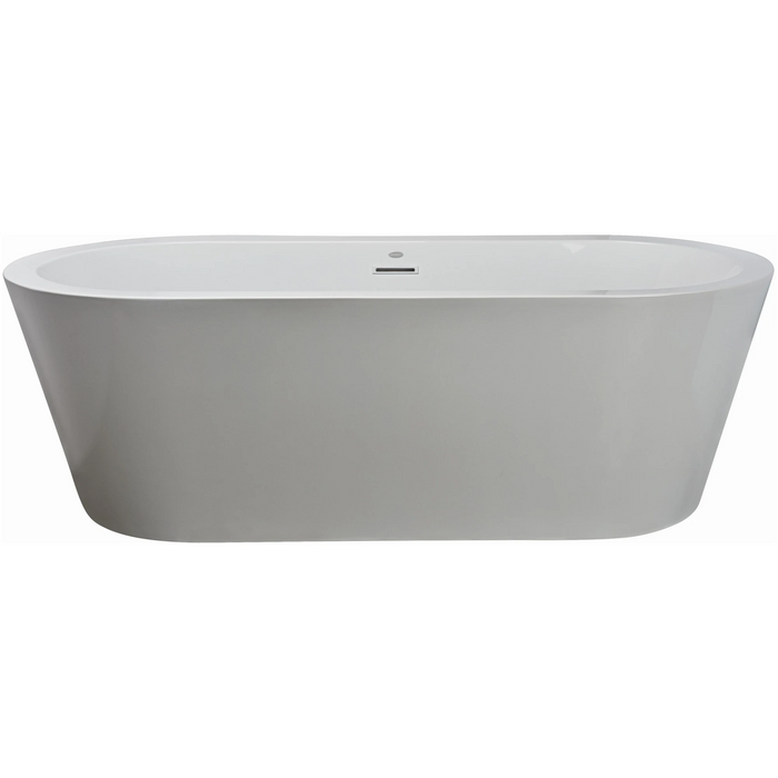 Jacuzzi Celeste 70" Soaking Freestanding Bathtub with Center Drain - Luxe Vanity & Tub