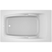 Jacuzzi 60" x 36" Cetra Drop In Soaking Bathtub with Universal Drain - White - Luxe Vanity & Tub