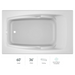 Jacuzzi 60" x 36" Cetra Drop In Soaking Bathtub with Universal Drain - White - Luxe Vanity & Tub