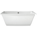 Jacuzzi Fiore 65.5" Soaking Freestanding Bathtub with Center Drain - Luxe Vanity & Tub