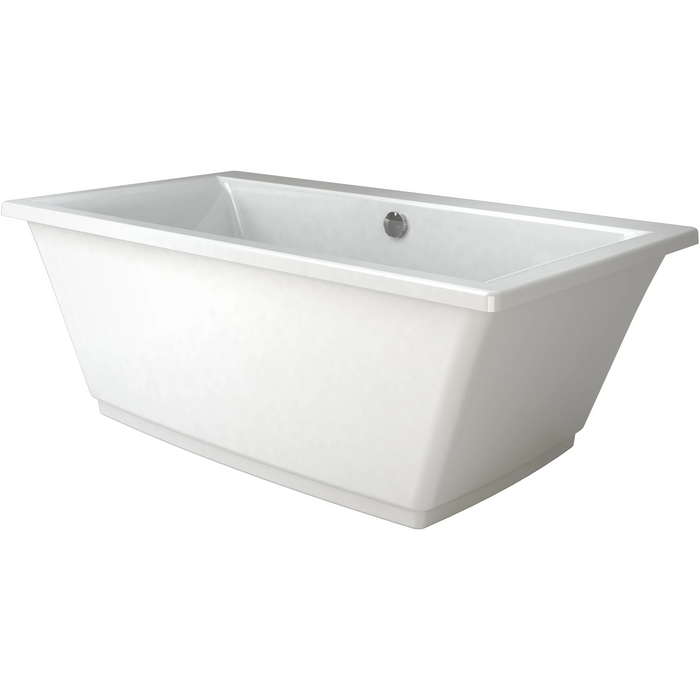 Jacuzzi Fiore 65.5" Soaking Freestanding Bathtub with Center Drain - Luxe Vanity & Tub