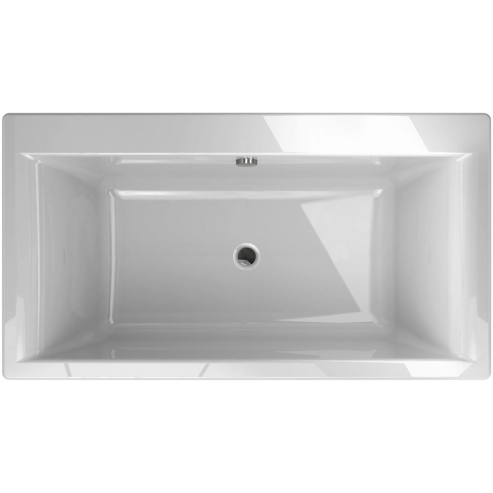 Jacuzzi Fiore 65.5" Soaking Freestanding Bathtub with Center Drain - Luxe Vanity & Tub