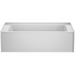 Jacuzzi Signature 60" Three Wall Alcove Acrylic Soaking Tub with Right Drain and Overflow - White - Luxe Vanity & Tub