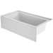 Jacuzzi Signature 60" Three Wall Alcove Acrylic Soaking Tub with Right Drain and Overflow - White - Luxe Vanity & Tub