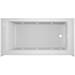 Jacuzzi Signature 60" Three Wall Alcove Acrylic Air / Whirlpool Tub with Right Drain and Overflow - White - Luxe Vanity & Tub