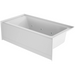 Jacuzzi Signature 60" Three Wall Alcove Acrylic Air / Whirlpool Tub with Right Drain and Overflow - White - Luxe Vanity & Tub