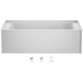 Jacuzzi Signature 60" Three Wall Alcove Acrylic Air / Whirlpool Tub with Right Drain and Overflow - White - Luxe Vanity & Tub