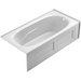 Jacuzzi Signature 72" Acrylic Soaking Bathtub for Alcove Installation with Right Drain - White - Luxe Vanity & Tub