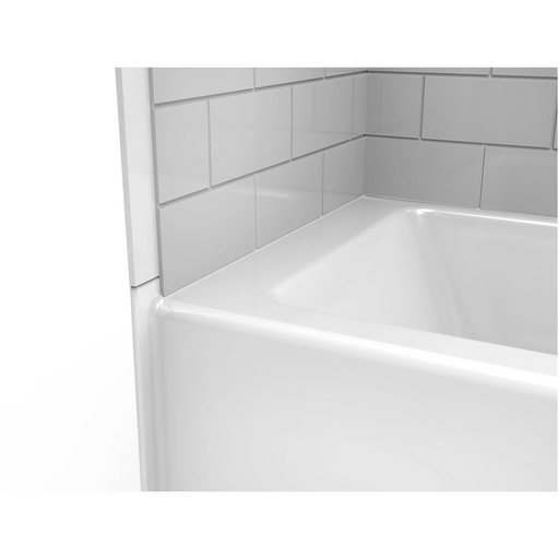 Jacuzzi Signature 72" Acrylic Whirlpool Bathtub for Alcove Installation with Left Drain - White - Luxe Vanity & Tub