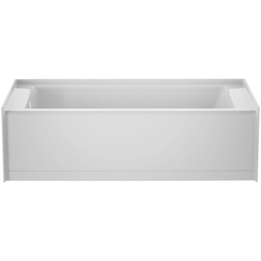 Signature 60" Three Wall Alcove Acrylic Soaking Tub with Left Drain and Overflow - Luxe Vanity & Tub