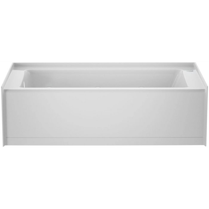 Jacuzzi Signature 60" Three Wall Alcove Acrylic Air / Whirlpool Tub with Left Drain and Overflow - White - Luxe Vanity & Tub