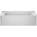 Jacuzzi Signature 60" Three Wall Alcove Acrylic Air / Whirlpool Tub with Left Drain and Overflow - White - Luxe Vanity & Tub