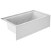 Jacuzzi Signature 60" Three Wall Alcove Acrylic Air / Whirlpool Tub with Left Drain and Overflow - White - Luxe Vanity & Tub