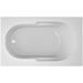 Jacuzzi Signature 60" Drop In Soaking Bathtub with Universal Drain - White - Luxe Vanity & Tub