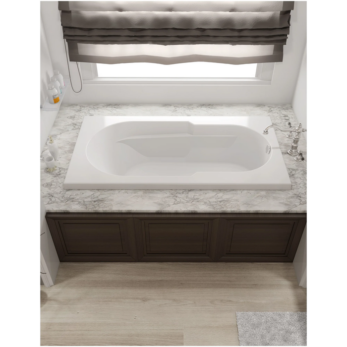 Jacuzzi Signature 60" Drop In Soaking Bathtub with Universal Drain - White - Luxe Vanity & Tub