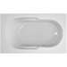 Jacuzzi Signature 60" Drop In Whirlpool Bathtub with 6 Jets, Air Controls, Right Drain and Left Pump - White - Luxe Vanity & Tub