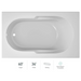 Jacuzzi Signature 60" Drop In Soaking Bathtub with Universal Drain - White - Luxe Vanity & Tub