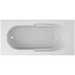 Jacuzzi Signature 72" Soaking Drop In Bathtub with Reversible Drain and Slip Resistant Base - White - Luxe Vanity & Tub