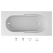 Jacuzzi Signature 72" Soaking Drop In Bathtub with Reversible Drain and Slip Resistant Base - White - Luxe Vanity & Tub