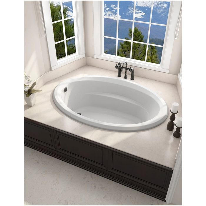 Jacuzzi Signature 60" Drop In Soaking Bathtub with Universal Drain - White - Luxe Vanity & Tub