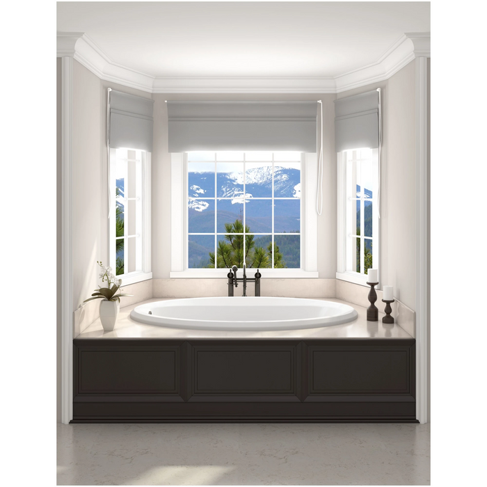 Jacuzzi Signature 60" Drop In Soaking Bathtub with Universal Drain - White - Luxe Vanity & Tub