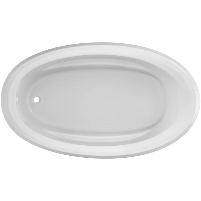 Jacuzzi Signature 71" Drop In Soaking Bathtub with Universal Drain - Less Drain Assembly - White - Luxe Vanity & Tub