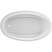 Jacuzzi Signature 71" Drop In Soaking Bathtub with Universal Drain - Less Drain Assembly - White - Luxe Vanity & Tub