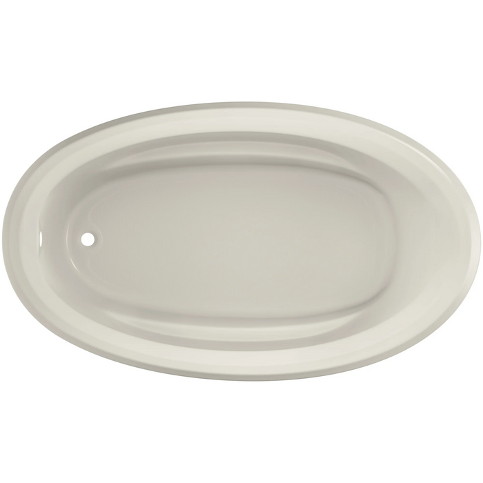 Jacuzzi Signature 71" Drop In Soaking Bathtub with Universal Drain - Less Drain Assembly - Oyster - Luxe Vanity & Tub