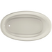 Jacuzzi Signature 71" Drop In Soaking Bathtub with Universal Drain - Less Drain Assembly - Oyster - Luxe Vanity & Tub