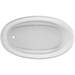 Jacuzzi 72" x 42" Signature Drop In Whirlpool Bathtub with 6 Jets, Air Controls, Left Drain and Right Pump - White - Luxe Vanity & Tub