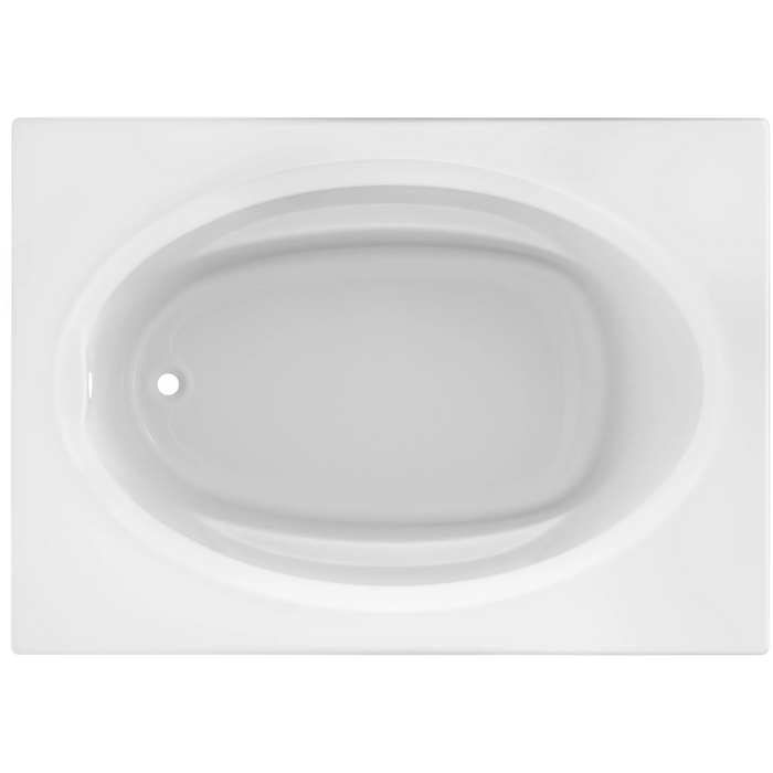 Jacuzzi 60" x 42" Signature Drop In Soaking Bathtub with Universal Drain - White - Luxe Vanity & Tub