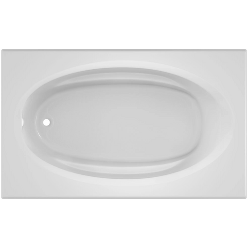 Jacuzzi Signature 72" Drop In Soaking Bathtub with Universal Drain - White - Luxe Vanity & Tub