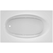 Jacuzzi 72" x 42" Signature Drop In Whirlpool Bathtub with 6 Jets, Air Controls, Left Drain and Right Pump - White - Luxe Vanity & Tub