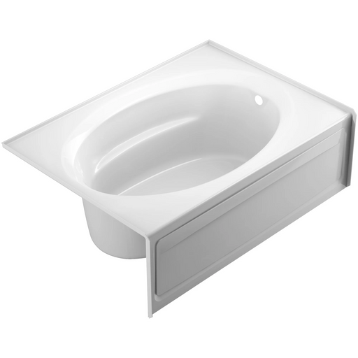 Jacuzzi 60" x 42" Signature Soaking Bathtub with Right Drain, Tiling Flange, and Skirt with Access Panel - White - Luxe Vanity & Tub