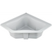 Jacuzzi Signature 60" Corner Soaking Bathtub with Tiling Flange, Center Drain - White - Luxe Vanity & Tub