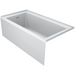 Linea 60" x 30" Acrylic Soaking Bathtub for Three Wall Alcove Installation with Right Drain - Luxe Vanity & Tub