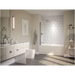 Linea 60" x 30" Acrylic Soaking Bathtub for Three Wall Alcove Installation with Right Drain - Luxe Vanity & Tub