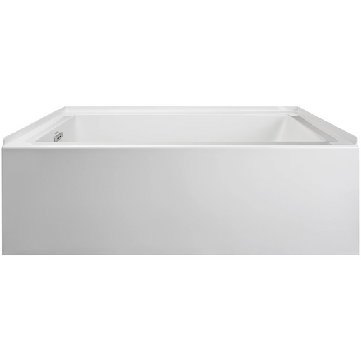 Linea 60" x 36" Acrylic Soaking Bathtub for Three Wall Alcove Installation with Left Drain - Luxe Vanity & Tub