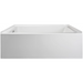 Linea 60" x 36" Acrylic Soaking Bathtub for Three Wall Alcove Installation with Left Drain - Luxe Vanity & Tub