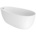 Signature 67" Free Standing Acrylic Soaking Tub with Reversible Drain, Drain Assembly and Overflow - Luxe Vanity & Tub