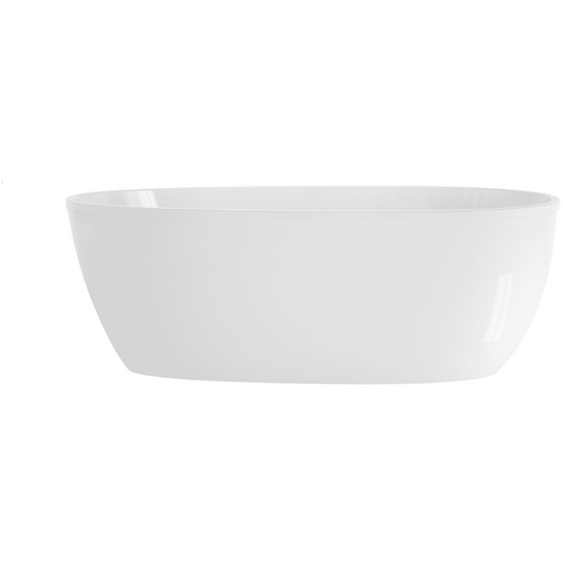 Signature 67" Free Standing Acrylic Soaking Tub with Reversible Drain, Drain Assembly and Overflow - Luxe Vanity & Tub