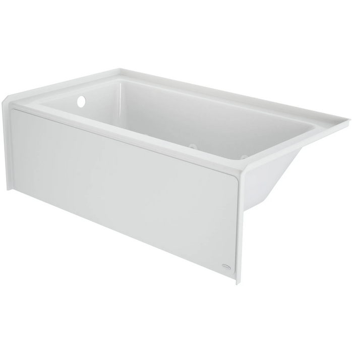 Jacuzzi Signature 60" Three Wall Alcove Acrylic Whirlpool Tub with Left Drain and Overflow - White - Luxe Vanity & Tub