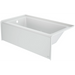 Jacuzzi Signature 60" Three Wall Alcove Acrylic Whirlpool Tub with Left Drain and Overflow - White - Luxe Vanity & Tub